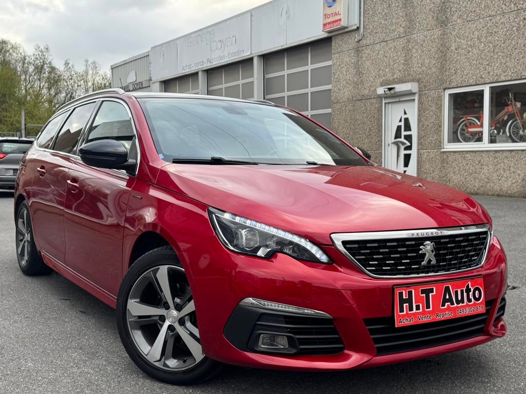 Peugeot 308 SW 1.2i GT Line/Euro 6D/Nieuwstaat/garantie, Auto's, Voorwielaandrijving, 4 cilinders, Navigatiesysteem, Leder en Stof