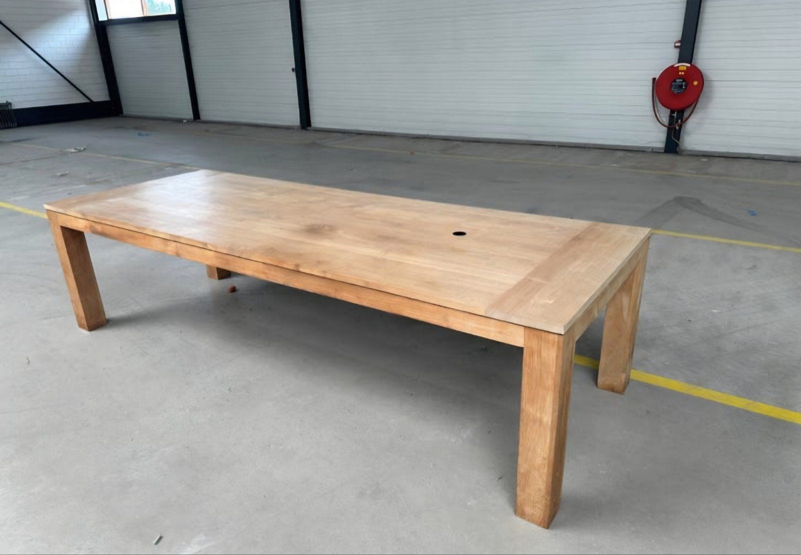 Grote boerentafel eikenhout 3 meter lang, Huis en Inrichting, Tafels | Eettafels, Rond, Eikenhout, Ophalen