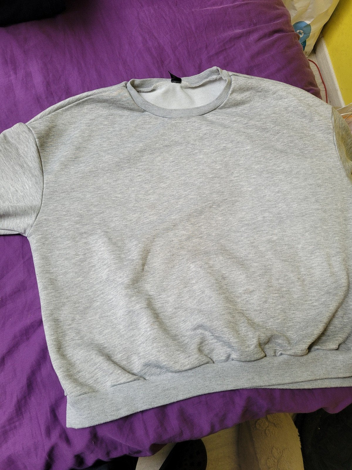 Grijze Shein Crewneck Sweater / Trui – Gemêleerd – Maat 44 (, Maat 42/44 (L), Ophalen of Verzenden, Zo goed als nieuw, Grijs