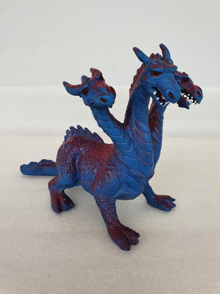 Vintage driekoppige draak (1984), Verzamelen, Speelgoed, Gebruikt, Ophalen of Verzenden