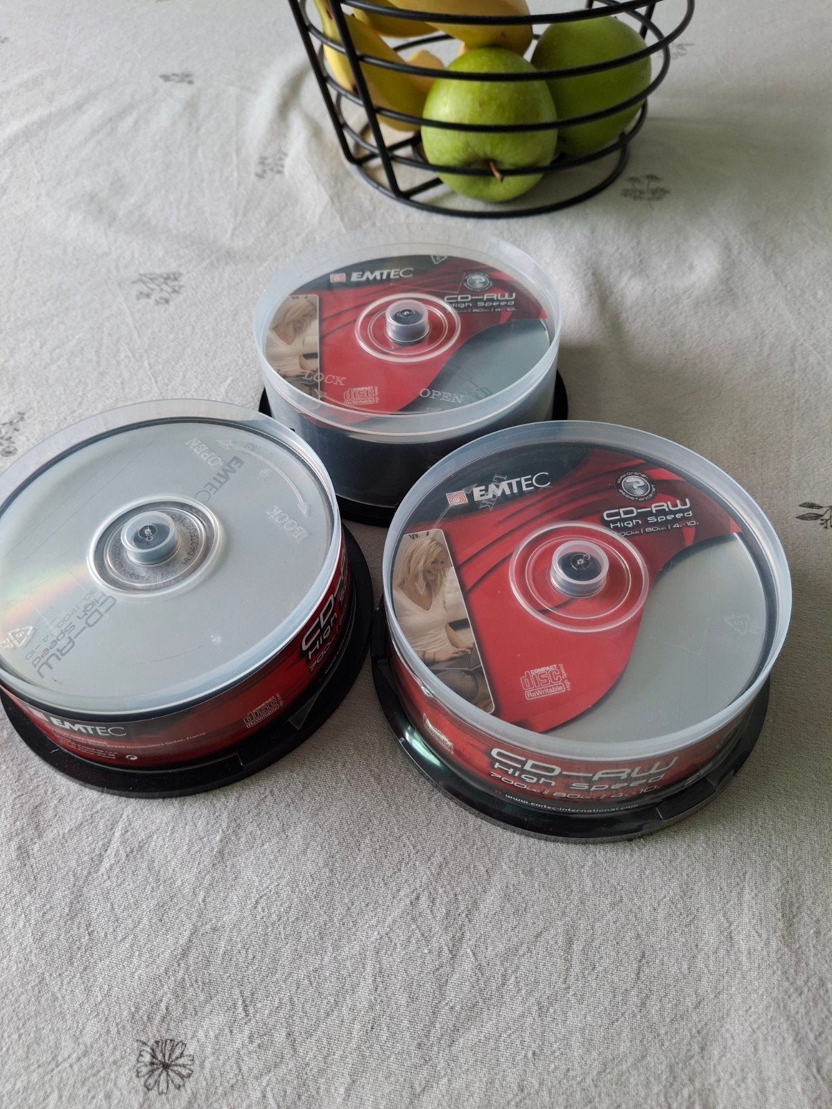 Emtec CD-RW 3x 25 stuks nieuw 80MIN/700MB 4-10X 25P CB-24, Enlèvement ou Envoi, Cd, Emtec