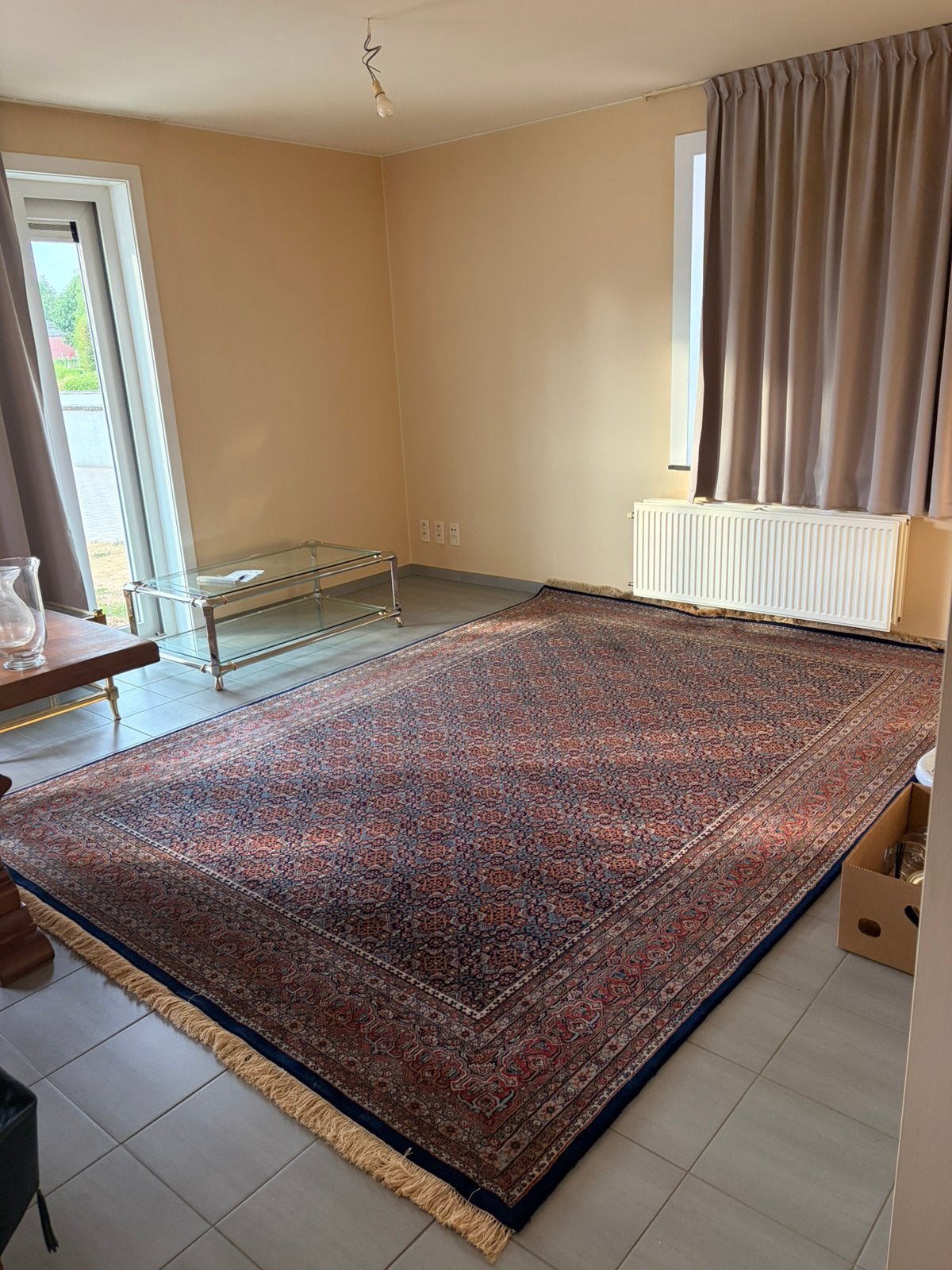 Tapis Bidyard bleu-rouge, Enlèvement, Comme neuf, Bleu, Tapis