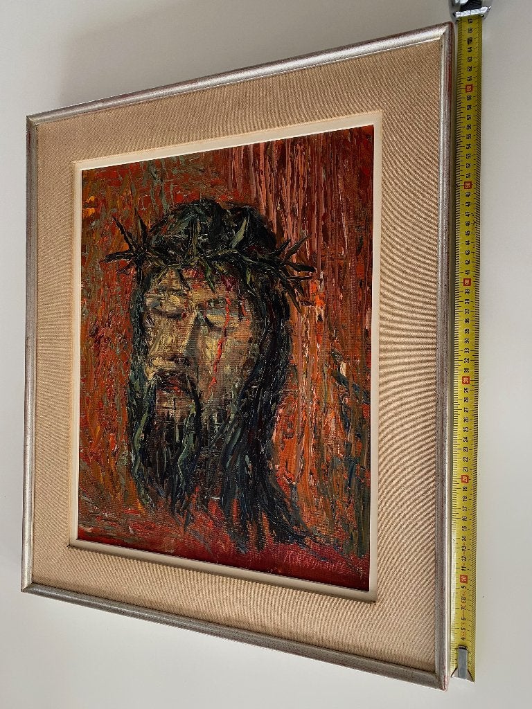 Rik Wijnants / Schilderij op doek / Christus, Antiek en Kunst, Ophalen