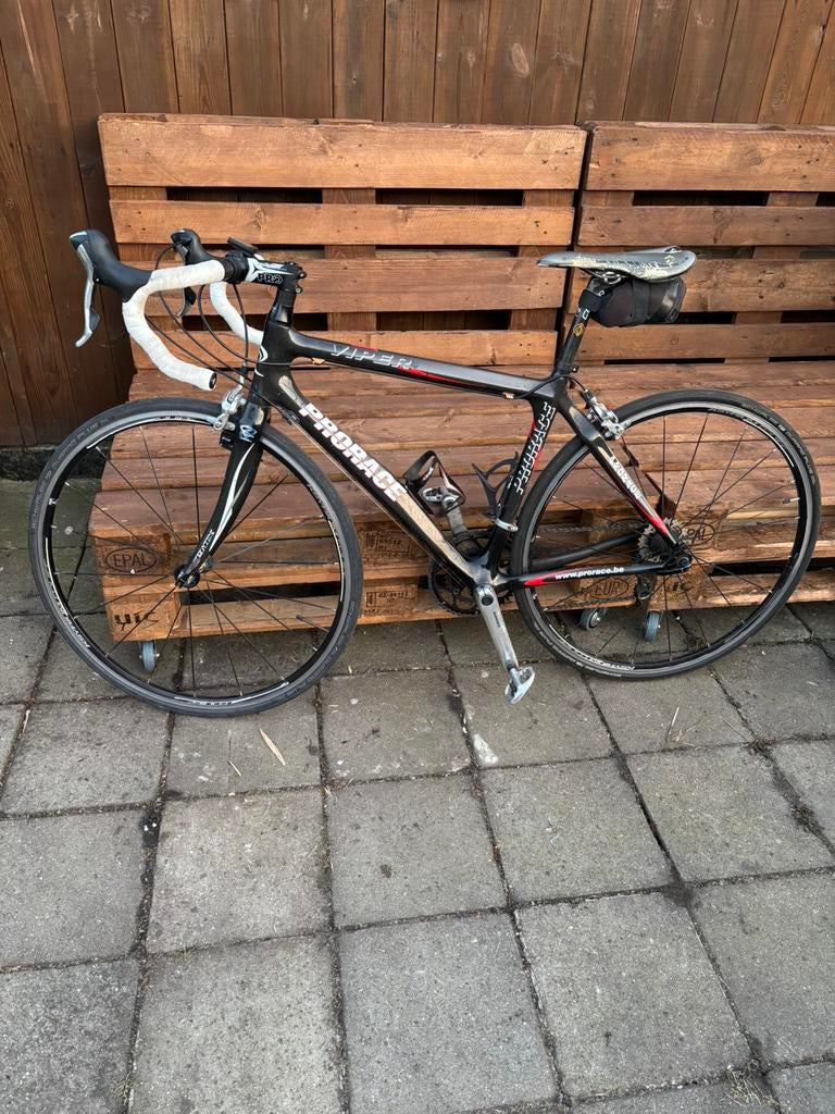 Prorace Viper carbon racefiets, Gebruikt, Carbon, 49 tot 53 cm, Ophalen