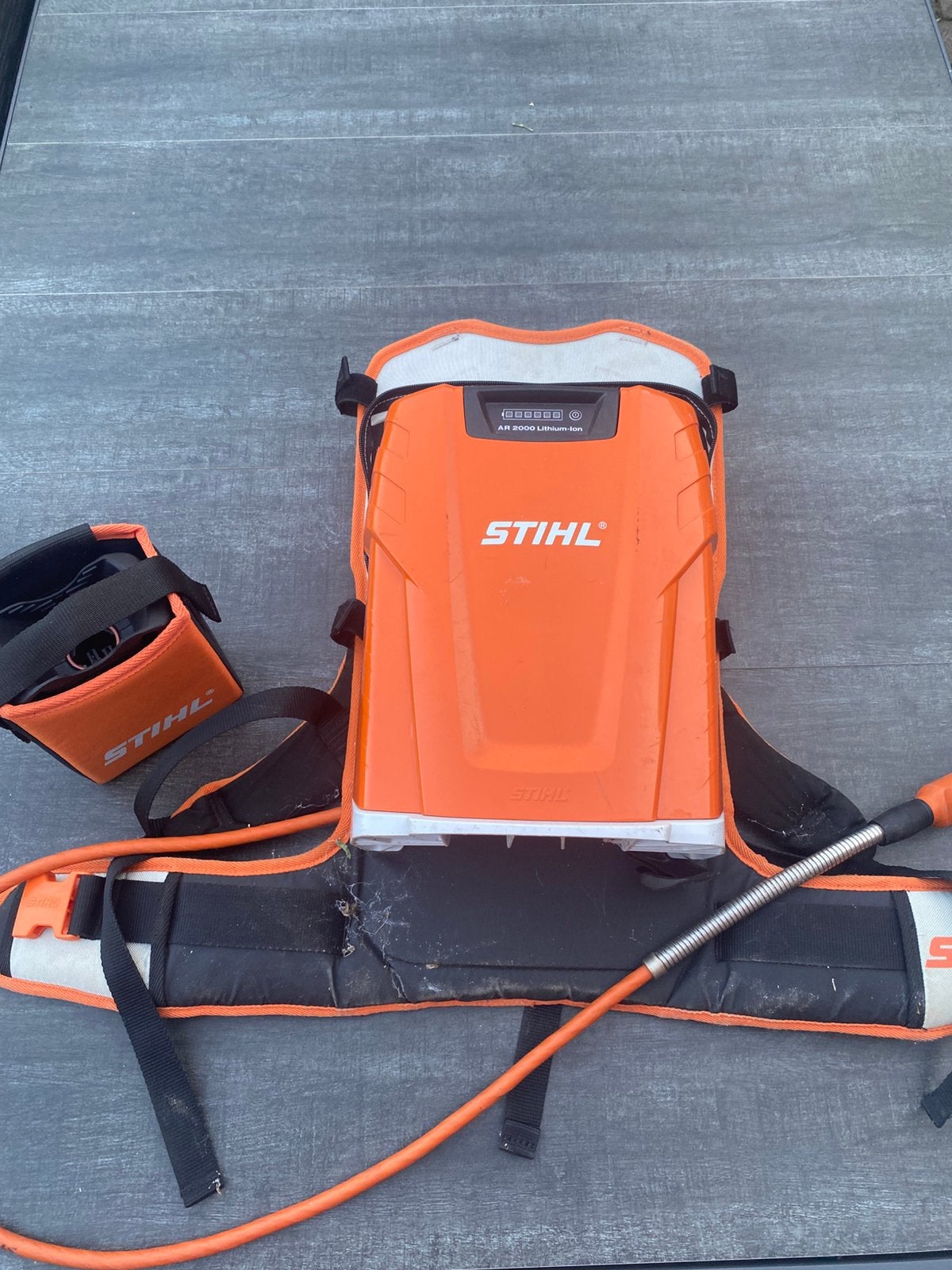 Batterie Sthil, Enlèvement, Comme neuf, Tondeuses à gazon sur batterie