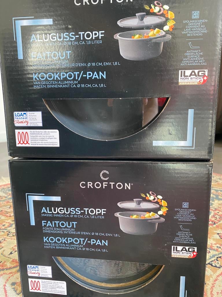 Nieuw! Crofton Aluguss Kookpot - 18cm NIEUW & ONGEOPEND, Electroménager, Cuiseurs à riz, Enlèvement ou Envoi, Neuf