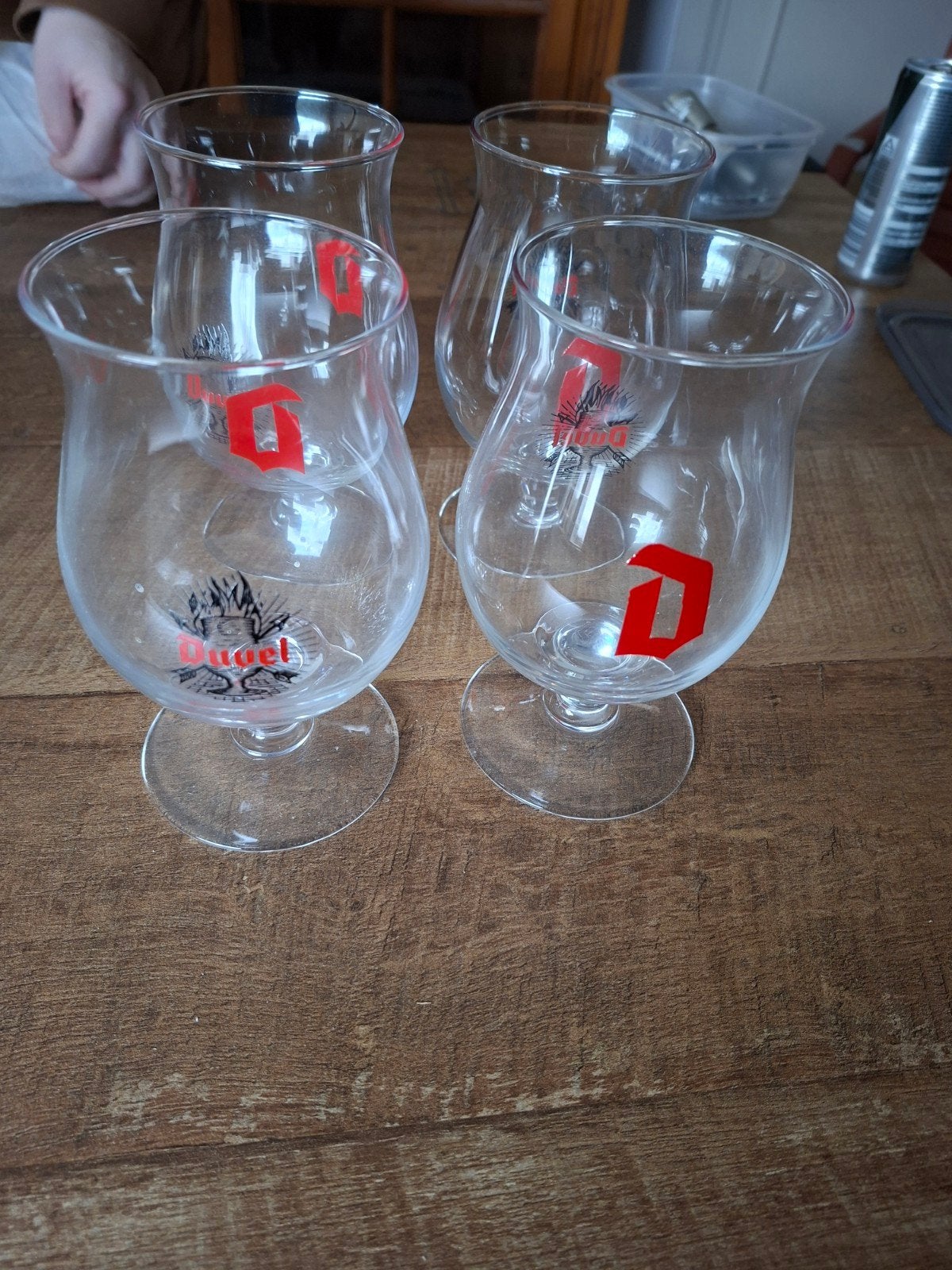 4 Duvel glazen, Enlèvement, Neuf, Verre à bière