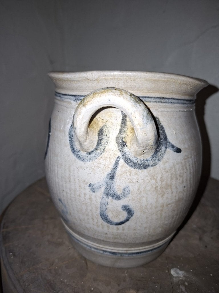 oude stenen vetpot, begin 1900, Antiek en Kunst, Ophalen of Verzenden