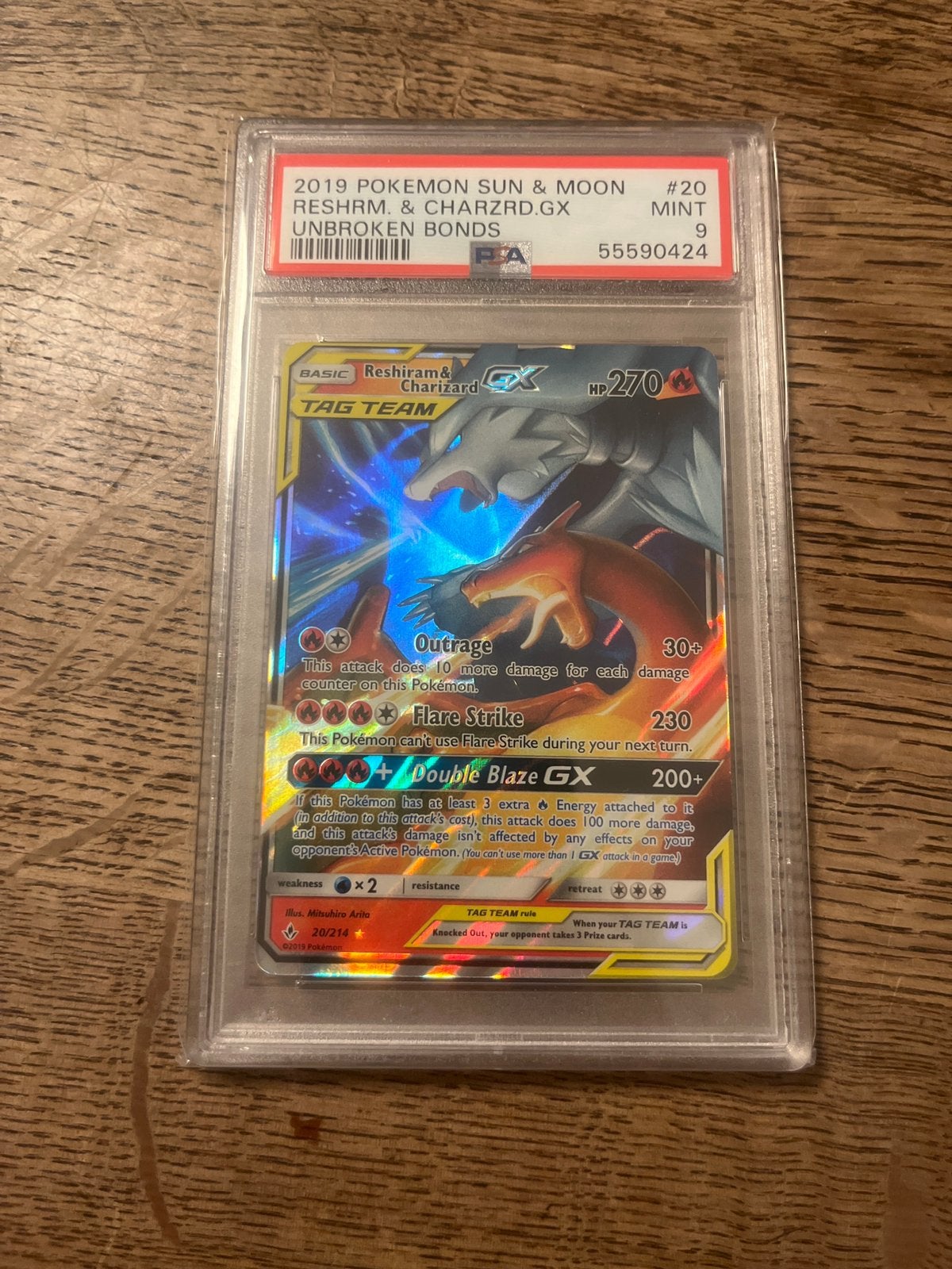 Psa Charizard & reshrim GX 2019, Enlèvement, Comme neuf
