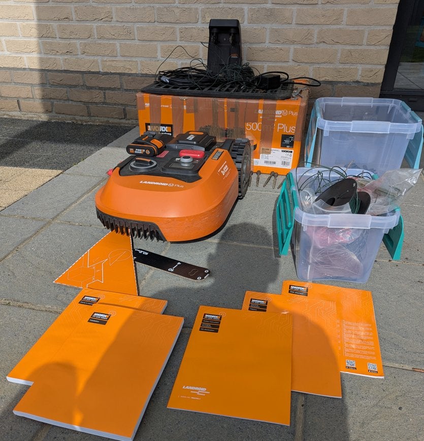 worx landroid m500 plus wr165e robot grasmaaier, Moins de 20 cm, Enlèvement, Utilisé, Contrôlable via l'application