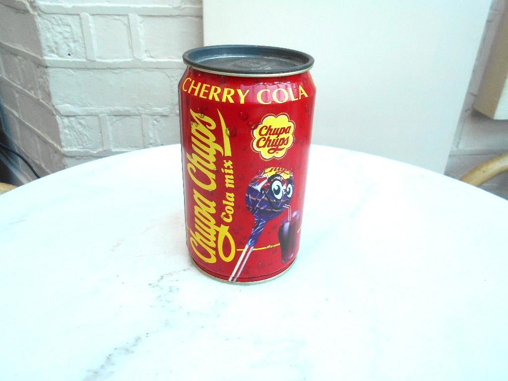 boite en métal tôle Chupa chups cherry cola, Enlèvement ou Envoi, Utilisé