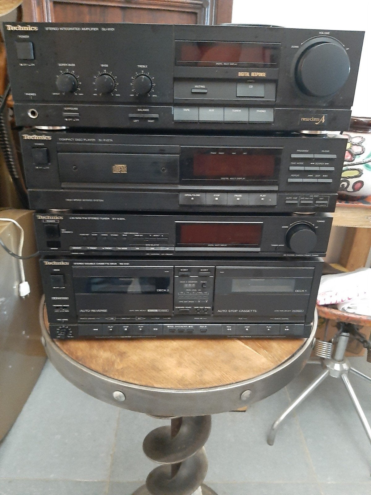 Hi-Fi stereosysteem Technics, Enlèvement, Deck cassettes ou Lecteur-enregistreur de cassettes, Composants en vrac