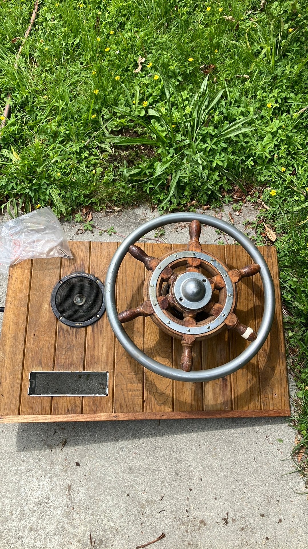 Scheepsstuur met kabel 5 m, Autos : Pièces & Accessoires, Moteurs & Accessoires, Enlèvement