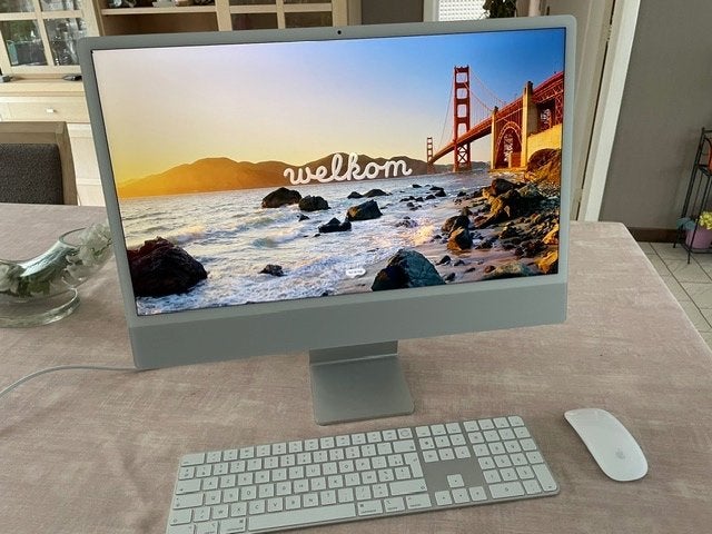 TOPMODEL Apple iMac 24 inch Silver - nieuwstaat, Informatique & Logiciels, Enlèvement ou Envoi, SSD, IMac, 4 Ghz ou plus