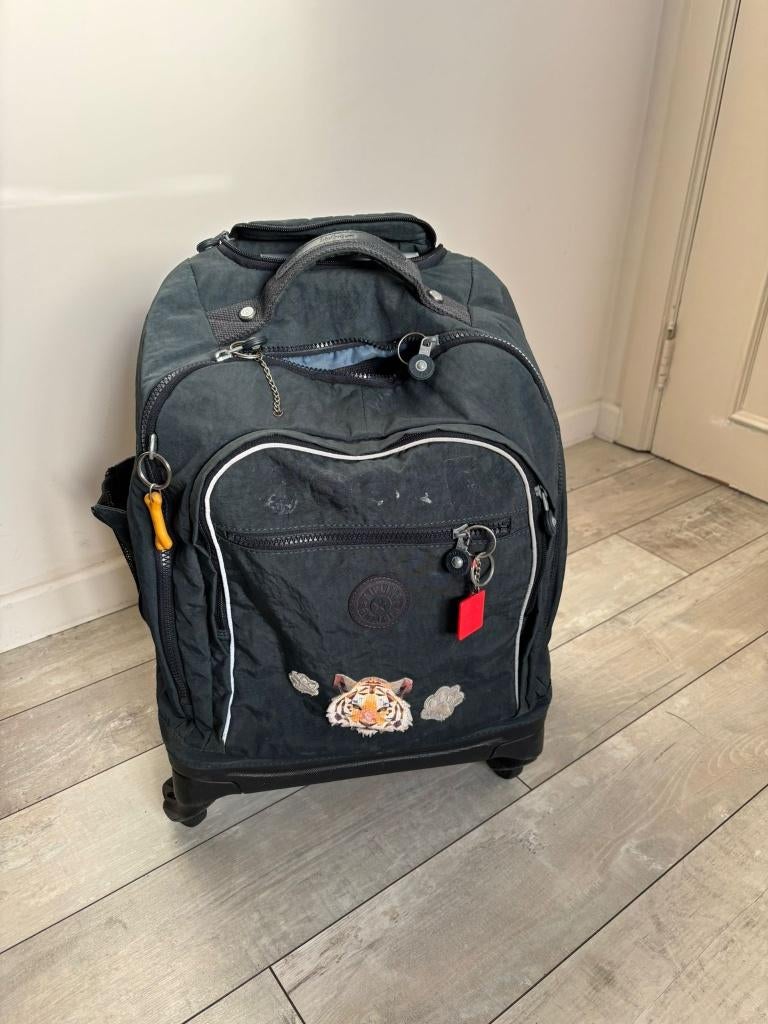 Kipling trolley-rugzak Echo True Navy, Enlèvement, Utilisé, Bleu