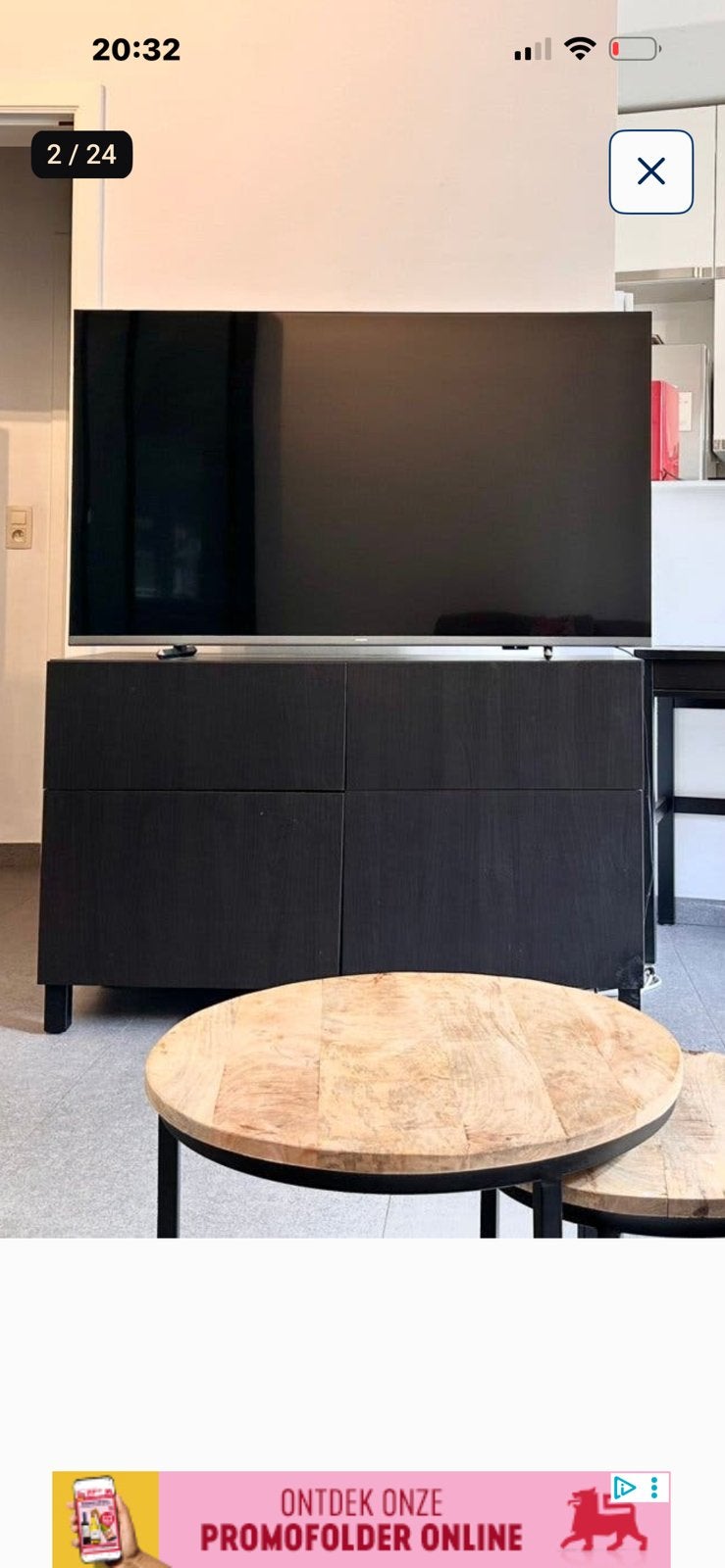 Dressoir besta ikea - opbergcombi zwartbruin, Enlèvement, Comme neuf