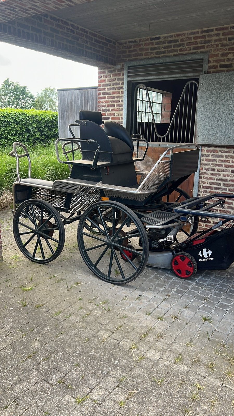 Menwagen, enkel + dubbelspan, Gebruikt, Marathonwagen, Paard