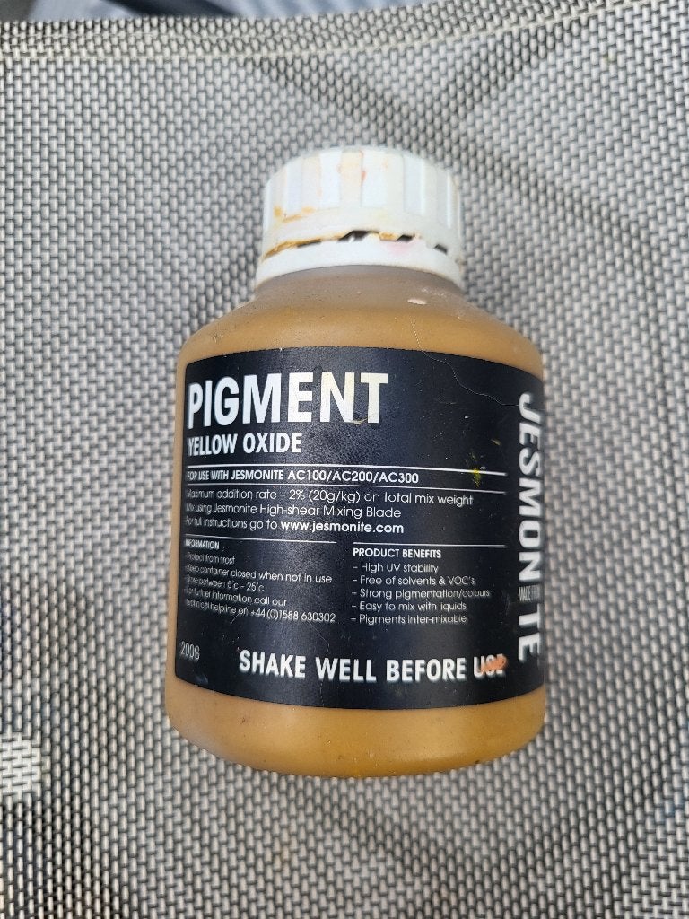 Jesmonite pigment yellow oxide, Hobby en Vrije tijd, Overige Hobby en Vrije tijd, Gebruikt, Ophalen