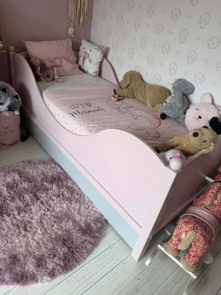 Lit 1 place complet avec tiroir, 3 parures couette, Enfants & Bébés, Chambre d'enfant | Linge de lit, Utilisé, Autres types, Lit simple