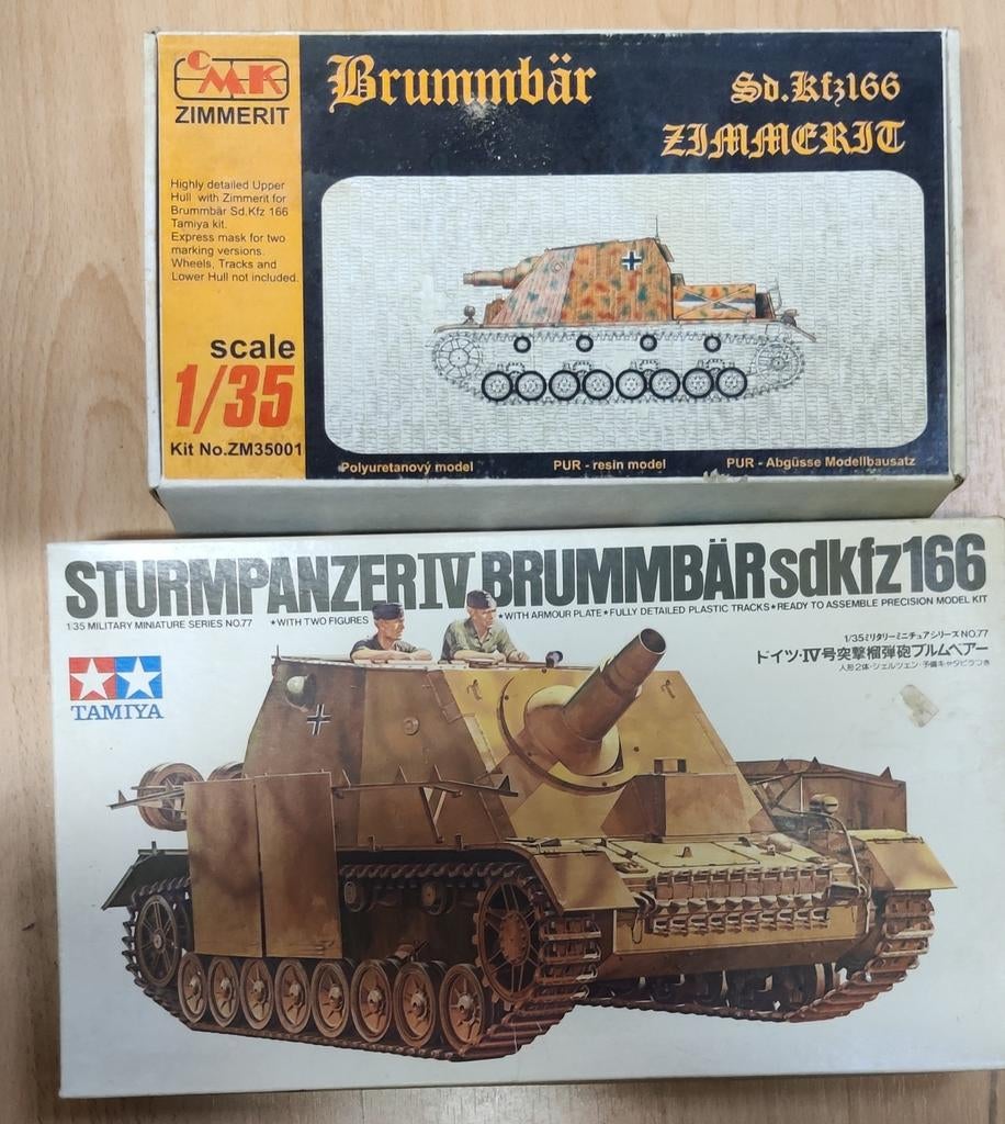 Sturmpanzer IV sdkfz 166 + cmk résine zemmerit pour ce kit, Enlèvement ou Envoi, Comme neuf, Plus grand que 1:32, Tamiya