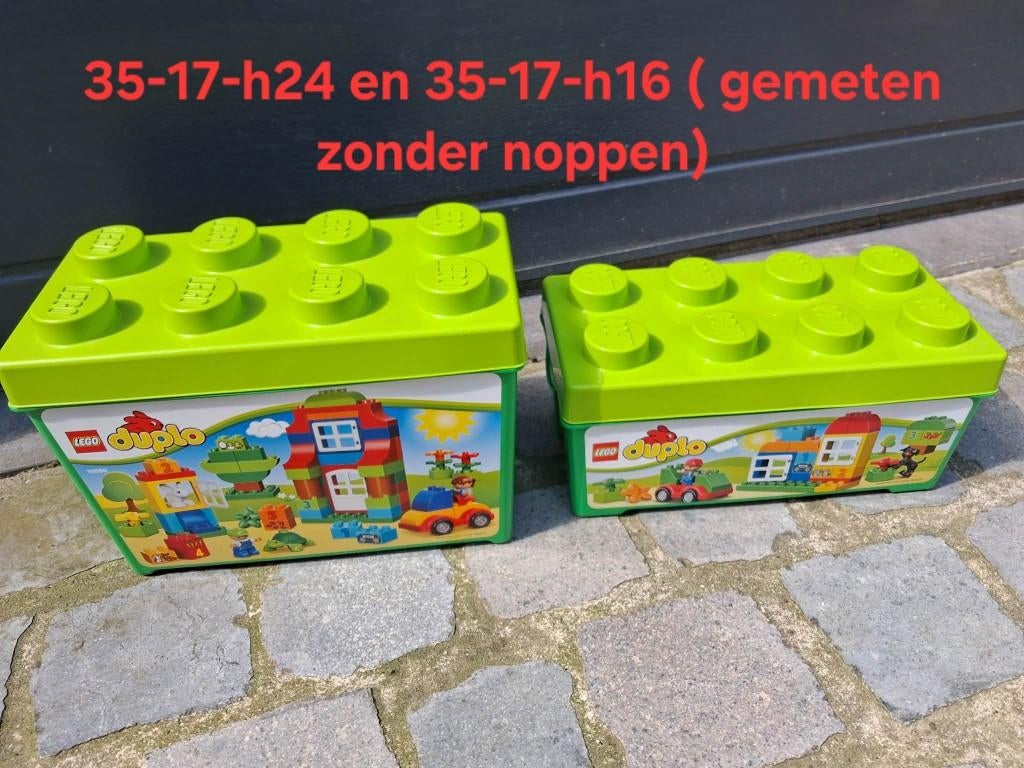 2 x lego opbergbox, Kinderen en Baby's, Speelgoed | Duplo en Lego, Ophalen of Verzenden, Zo goed als nieuw, Overige typen, Lego