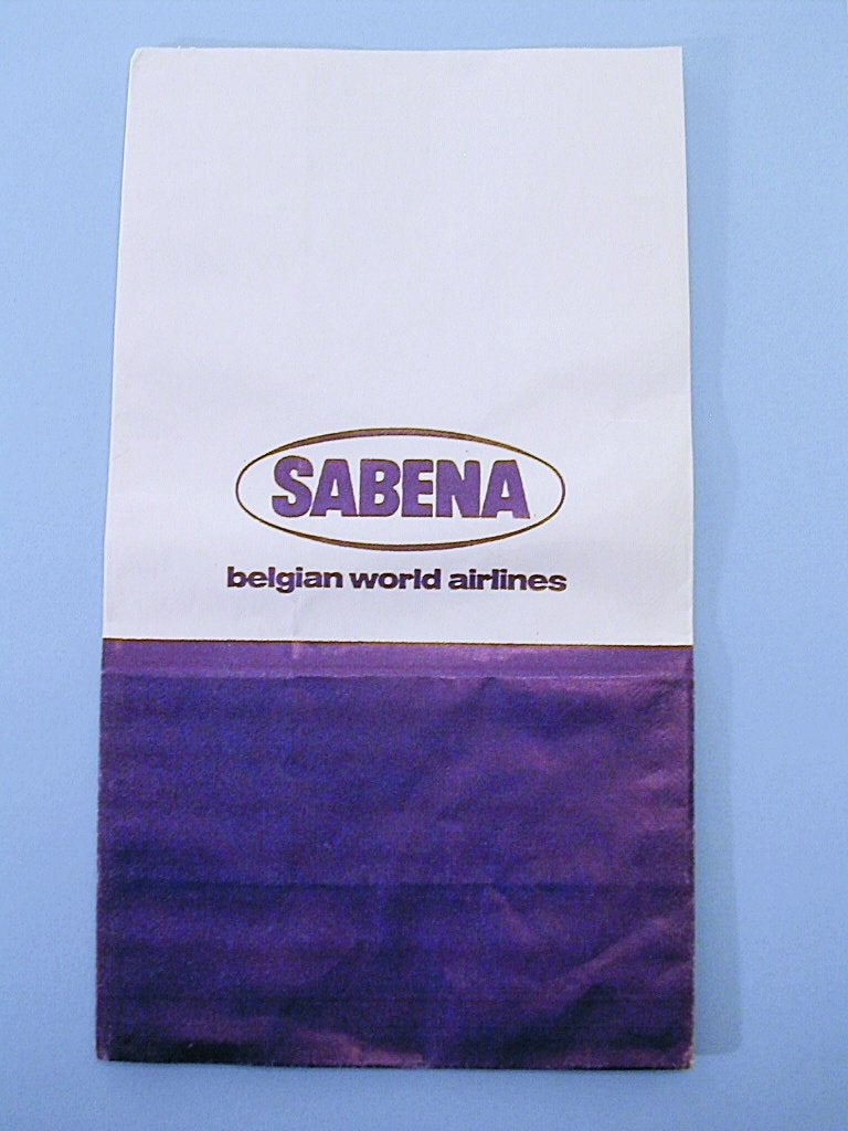 Sabena Airsickness bag SABENA belgian world airlines #06, Verzamelen, Ophalen of Verzenden, Nieuw