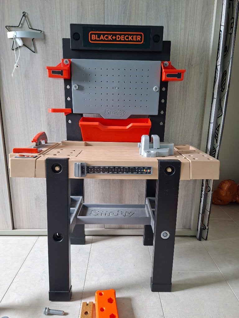 Smoby werkbank + extra's, Ophalen, Gebruikt
