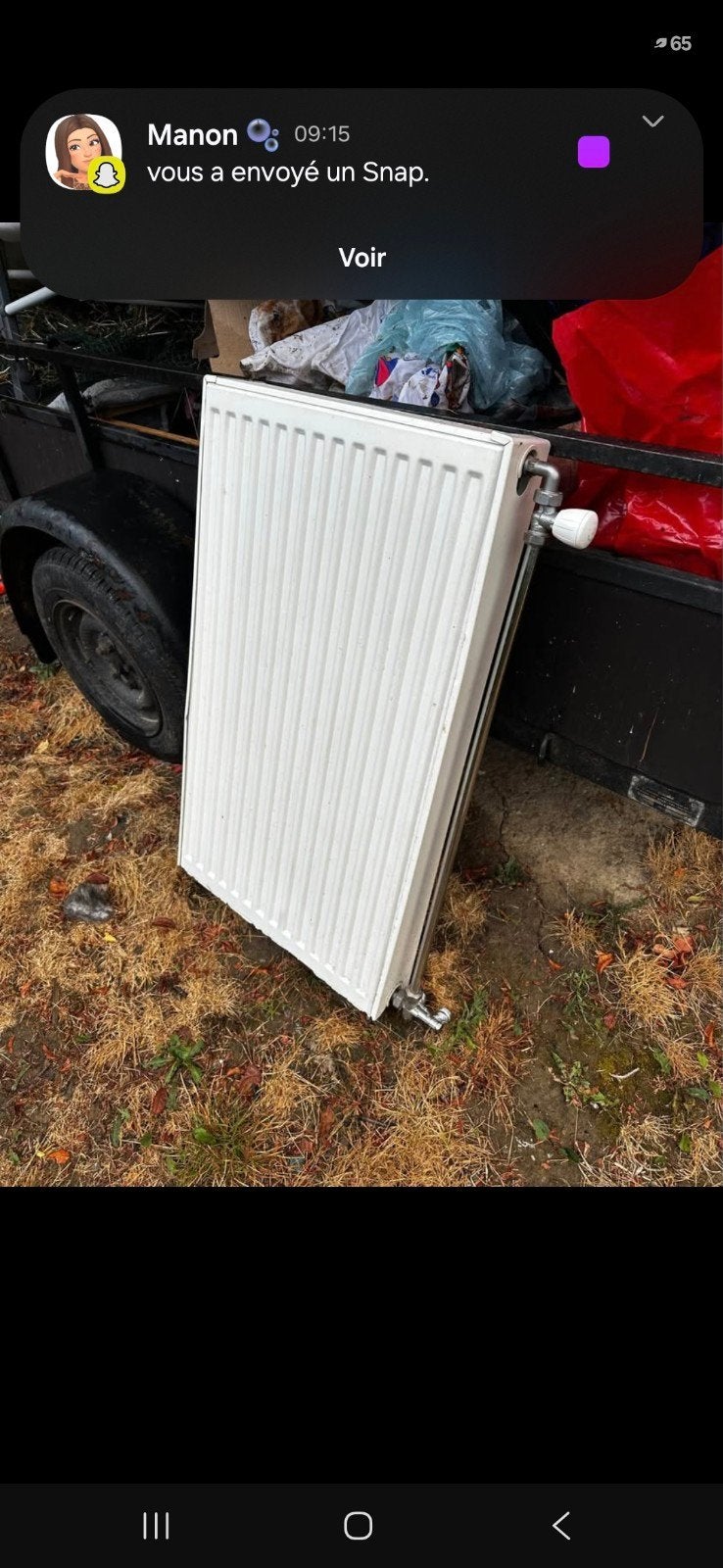 radiateur a eau chaude, Enlèvement, Radiateur