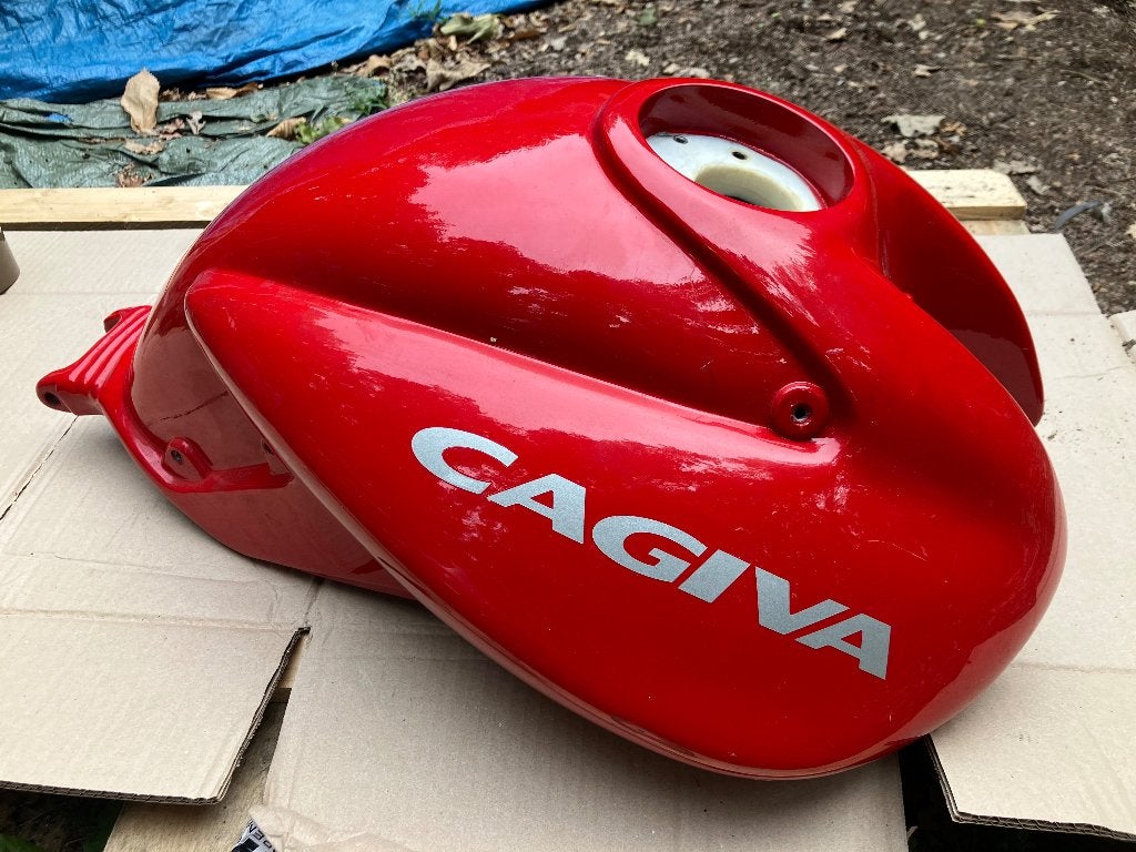 Cagiva Raptor 125 benzine tank., Ophalen, Cagiva, Nieuw, Sgm@telenet.be