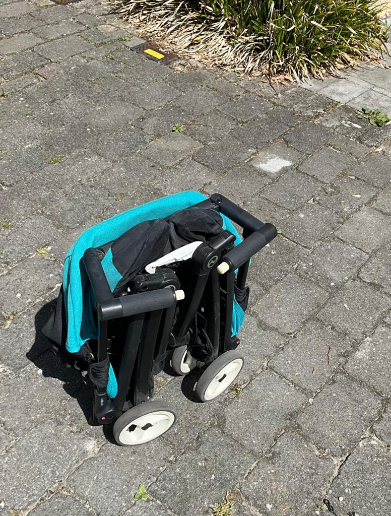 Cybex Libelle, poussette ultra compacte housse pluie incluse, Enfants & Bébés, Buggys, Enlèvement, Utilisé, Autres marques, Protection de pluie