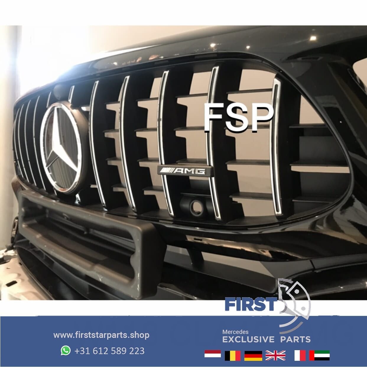 W118 C118 X118 CLA 45 AMG VOORBUMPER ZWART COMPLEET Mercedes, Gebruikt, -, Voor, Ophalen of Verzenden
