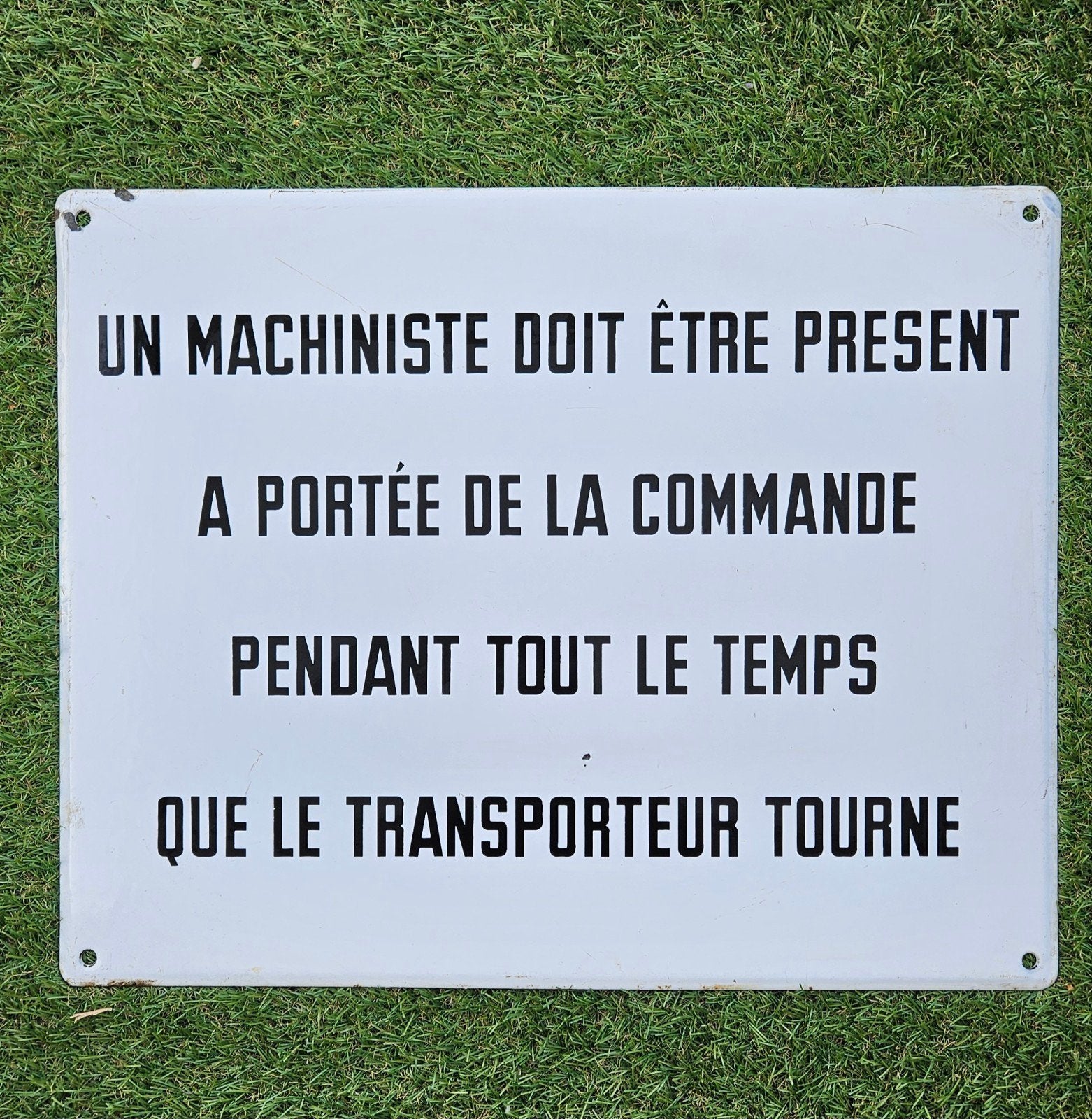 ancienne plaque émaillée ferroviaire top état, Collections, Enlèvement ou Envoi