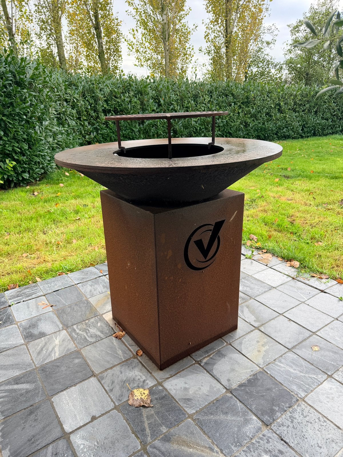 Vuurschaal / bbq cortenstaal, Jardin & Terrasse, Enlèvement, Utilisé