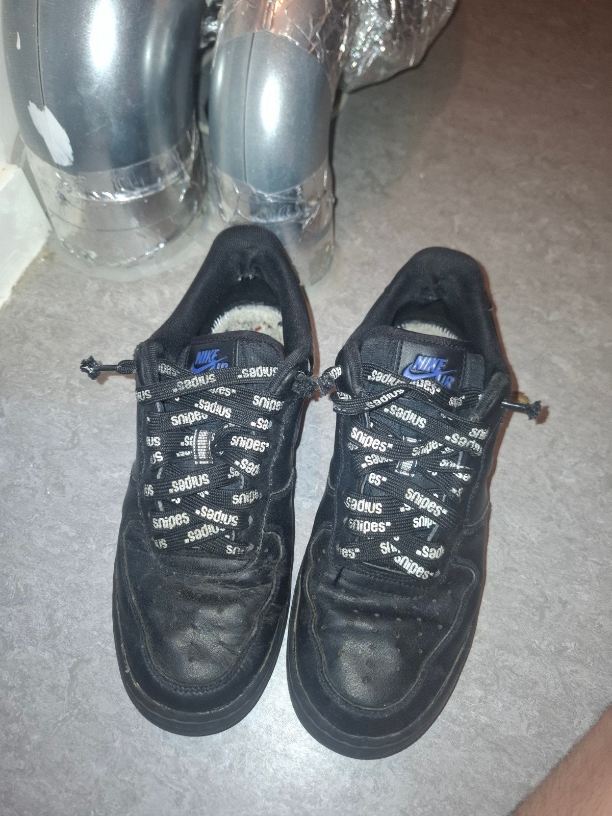 Nike airforce  zwart met blauw, Blauw, Nike, Ophalen of Verzenden, Sneakers
