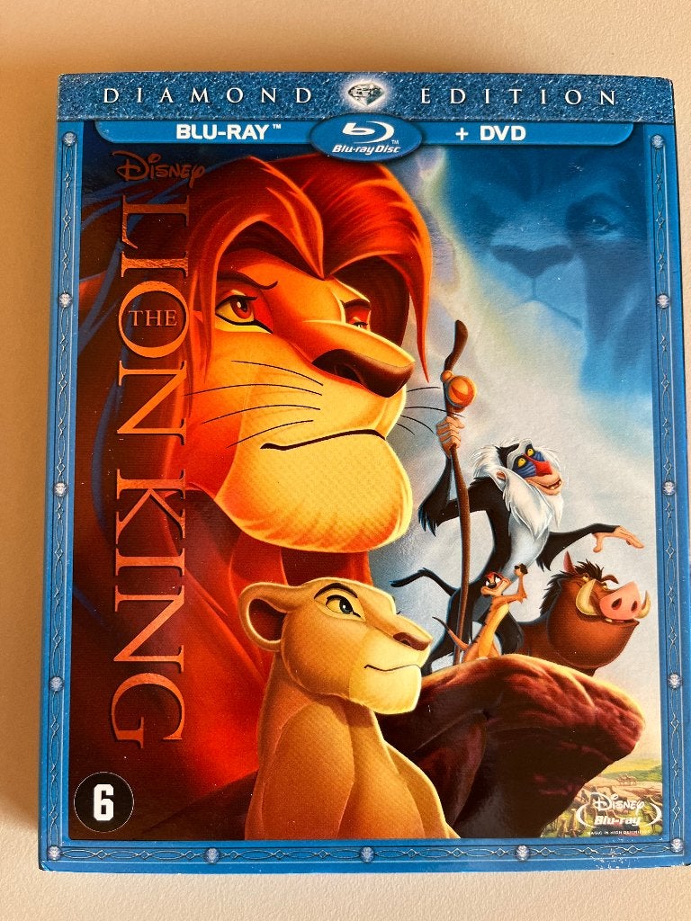 The Lion King / De Leeuwenkoning Blu-ray + DVD, Cd's en Dvd's, Blu-ray, Film, Nederlands, Ophalen of Verzenden, Met slipcover/slipcase