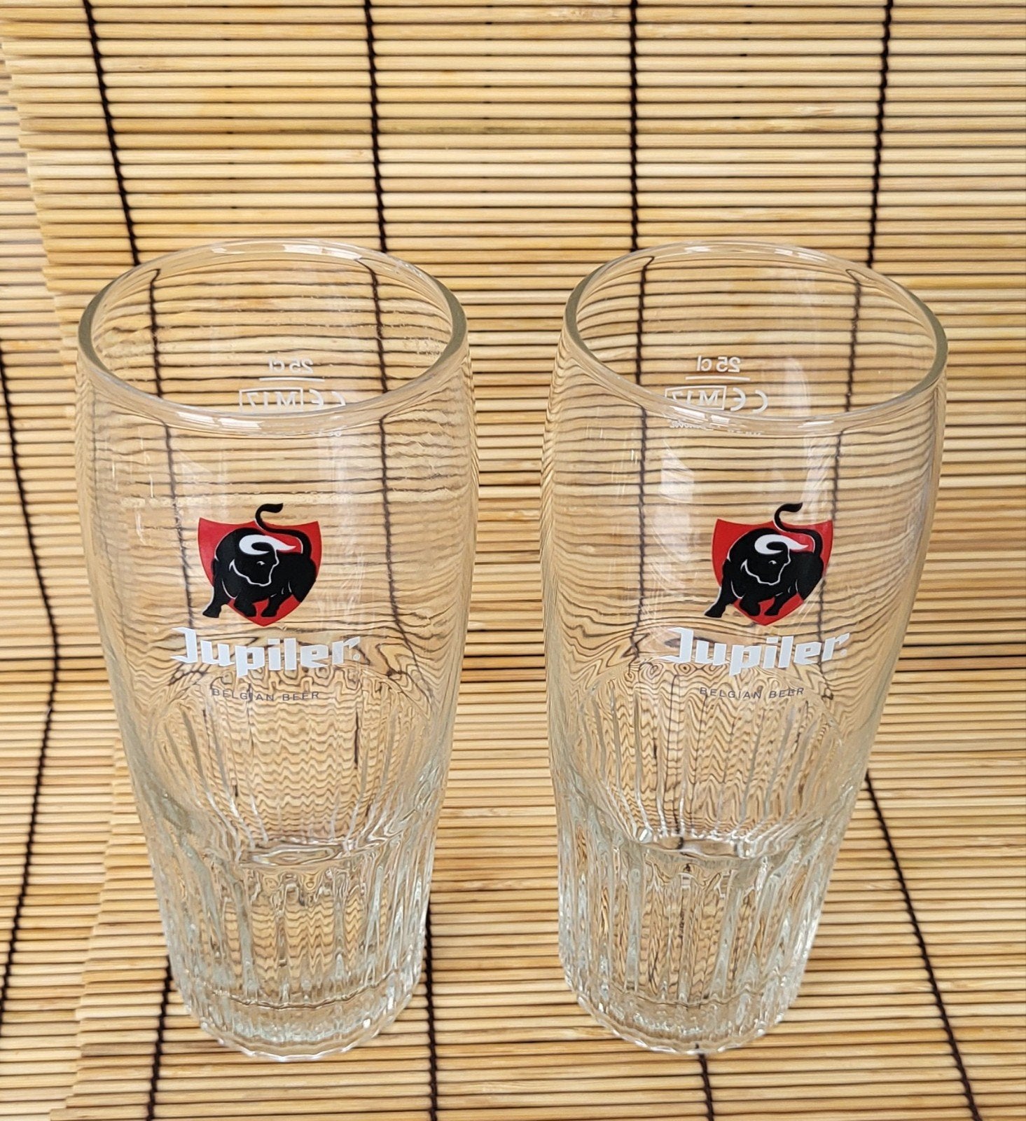 2 verre à Jup iler, Collections, Enlèvement, Comme neuf, Verre ou Verres, Jupiler