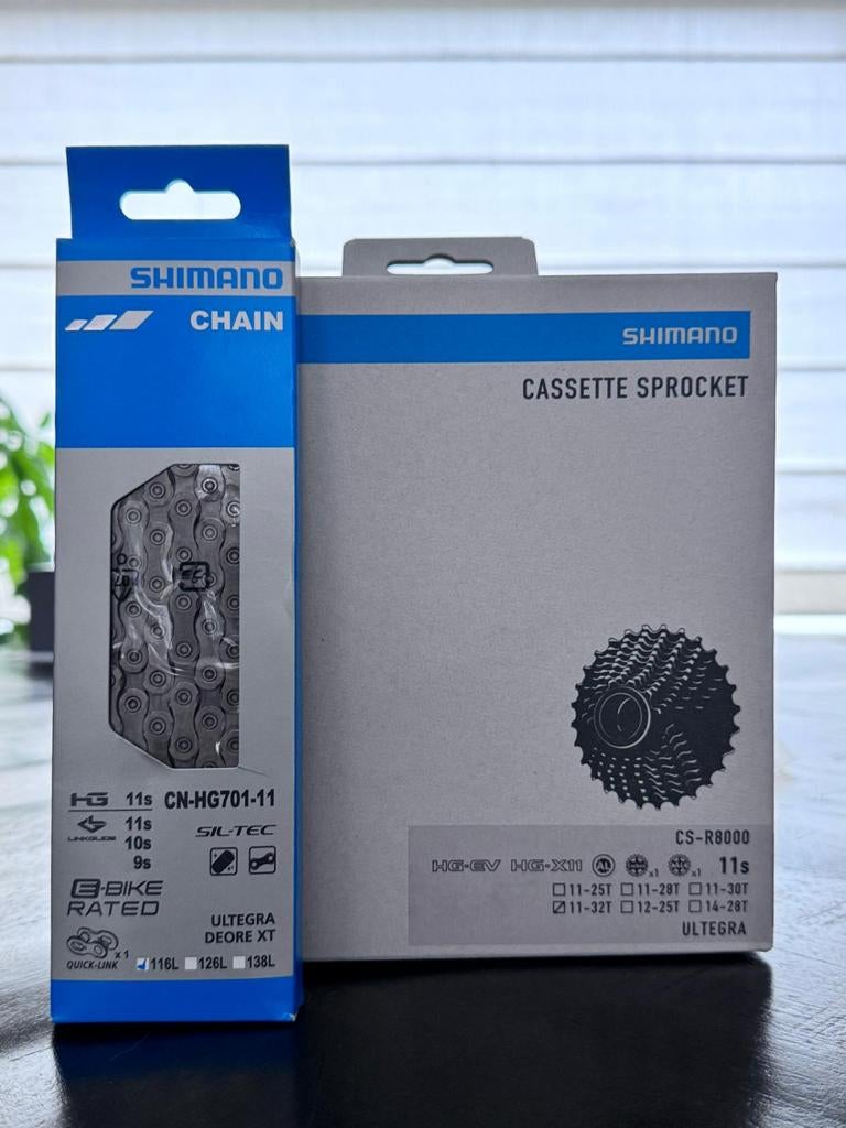 Shimano Ultegra ketting cassette combi 11/30 & 11/32, Fietsen en Brommers, Fietsonderdelen, Ophalen of Verzenden, Nieuw, Derailleur of Ketting