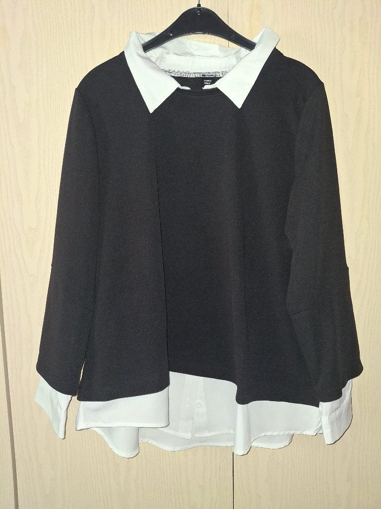 Blouse bicolore taille 1XL, Ophalen of Verzenden, Zo goed als nieuw, Maat 46/48 (XL) of groter