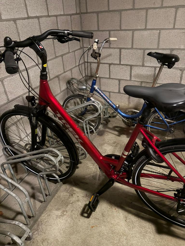 Trek Verve 2 EQ damesfiets rood MAAT M, Fietsen en Brommers, Ophalen, Zo goed als nieuw