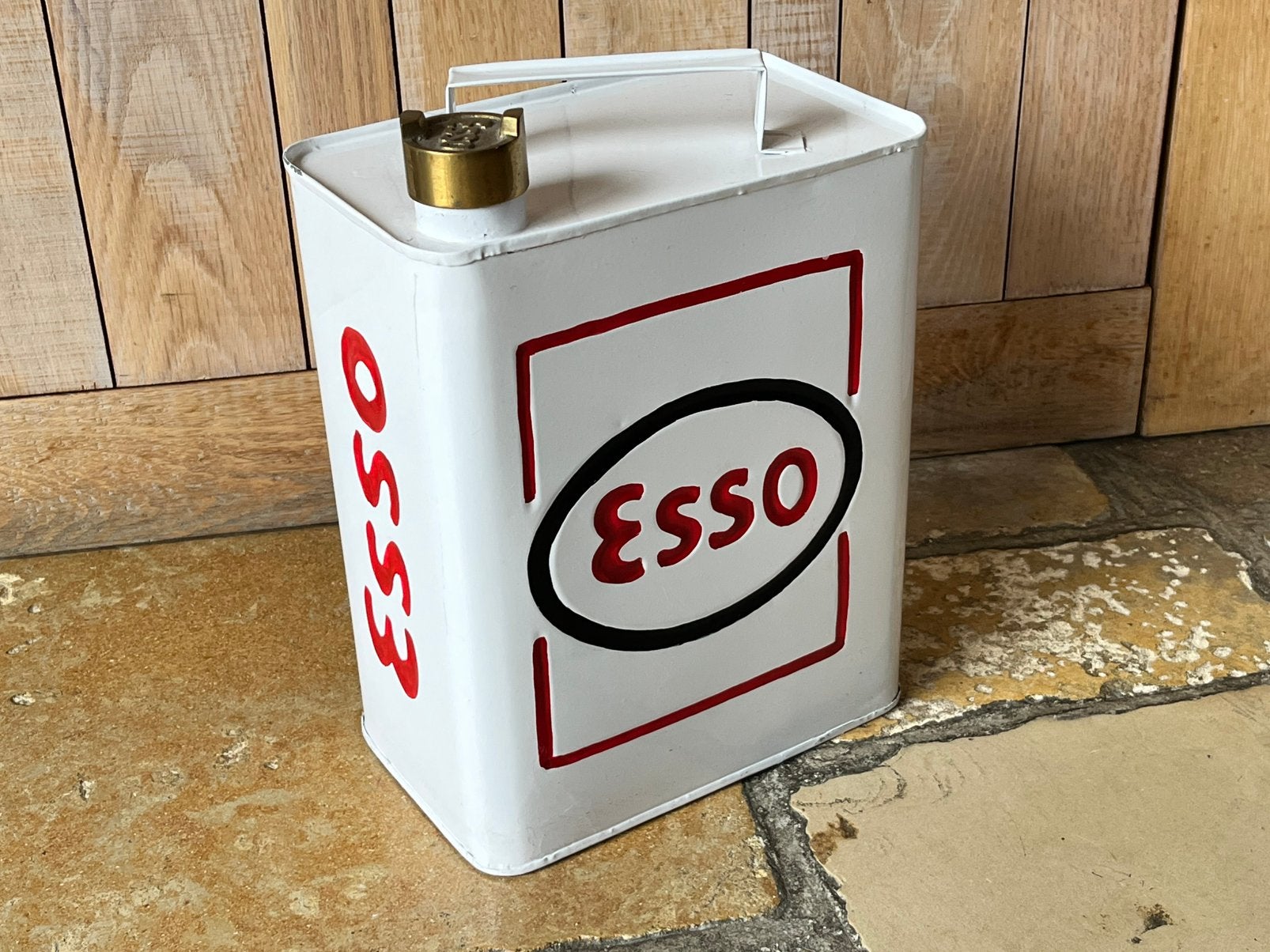 Olieblik Esso - retro look, Ophalen of Verzenden, Zo goed als nieuw