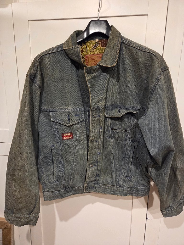 Jeansvest heren Merk Giaggi, Ophalen, Maat 52/54 (L), Giaggi, Blauw