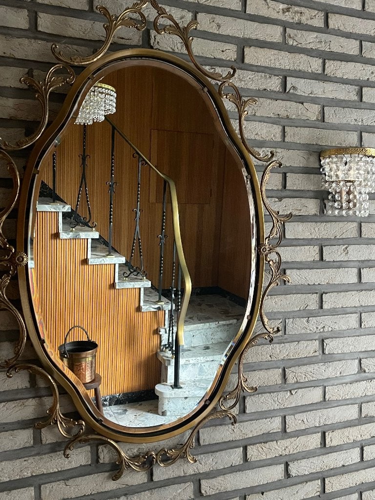 Spiegel, Maison & Meubles, Accessoires pour la Maison | Miroirs, Moins de 100 cm, Comme neuf, Enlèvement, Ovale