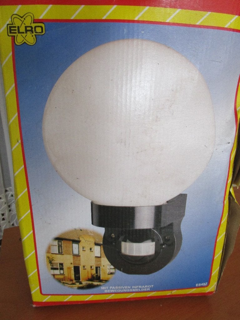 energiezuinige terrasverlichting met detectie, Ophalen, Gebruikt, Wandlamp, Bewegingssensor