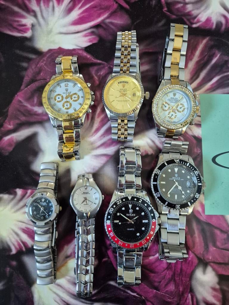 Lot horloges, partij watches, verzameling, collectie, Overige merken, Staal, Gebruikt, Staal