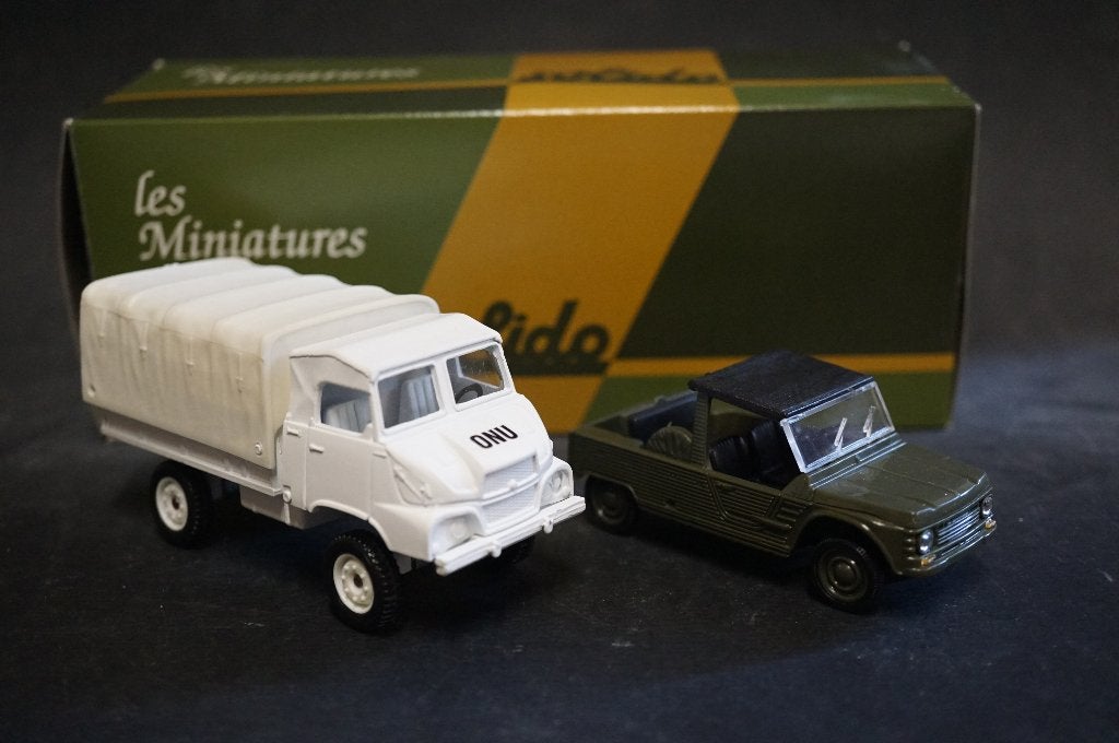 Solido militaire : Simca unic en Mehari jeep - TOP, Ophalen of Verzenden