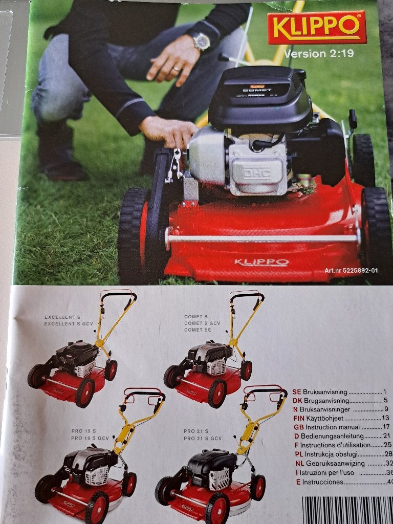 Grasmaaier Klippo, Ophalen, Gebruikt, Benzine-grasmaaier, Mulchfunctie