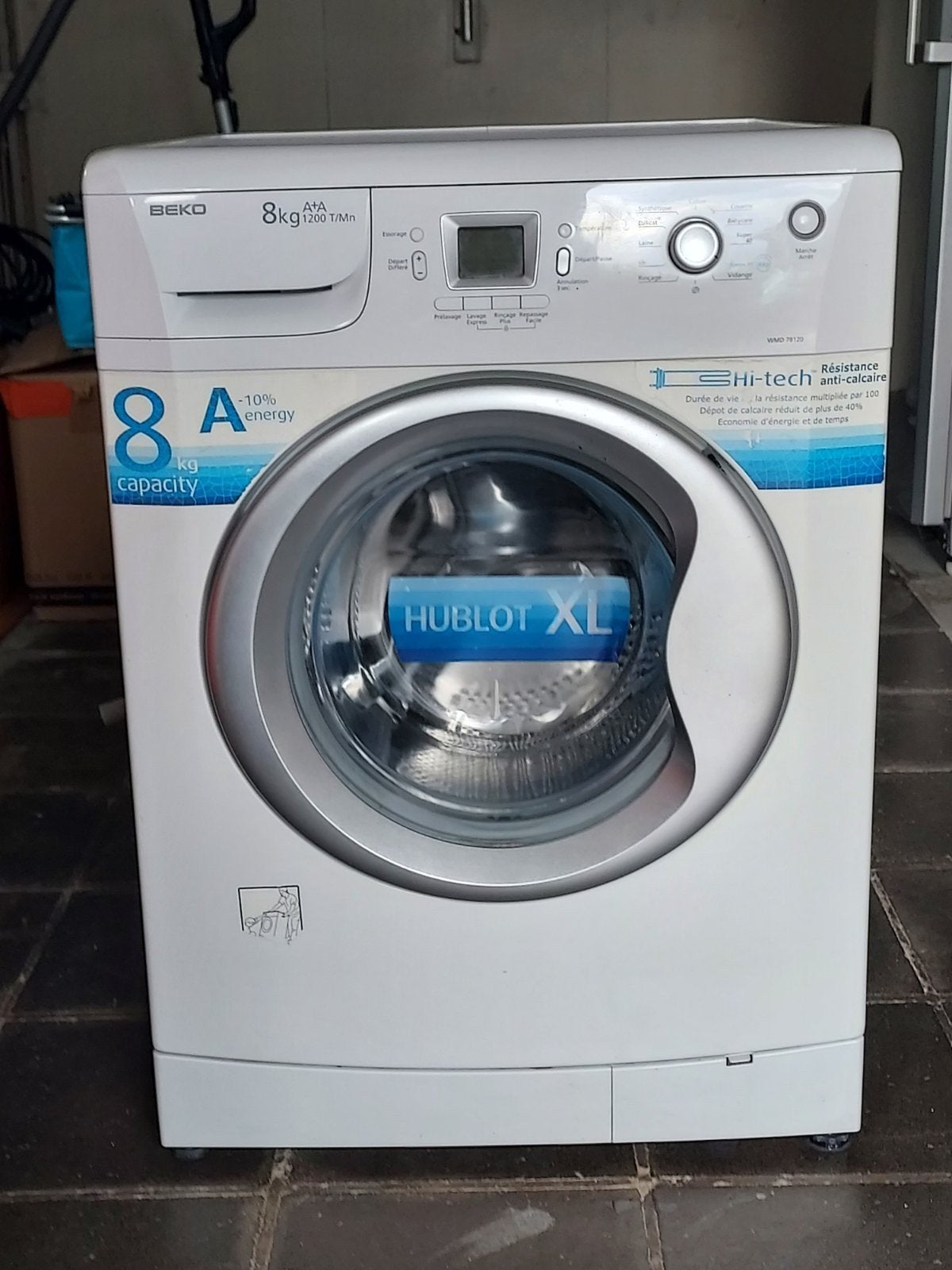 Lave-linge frontal BEKO 8kgs occasion, très bon état, Electroménager, 1200 à 1600 tours, Chargeur frontal, Enlèvement, Utilisé