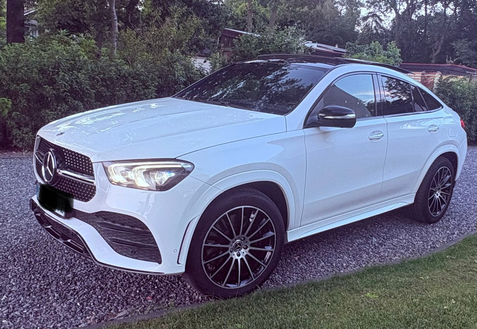 GLE COUPÉ 350 Electric/Hybride AMG line, Burmeister audio, 4 cilinders, Wit, Leder, 5 zetels