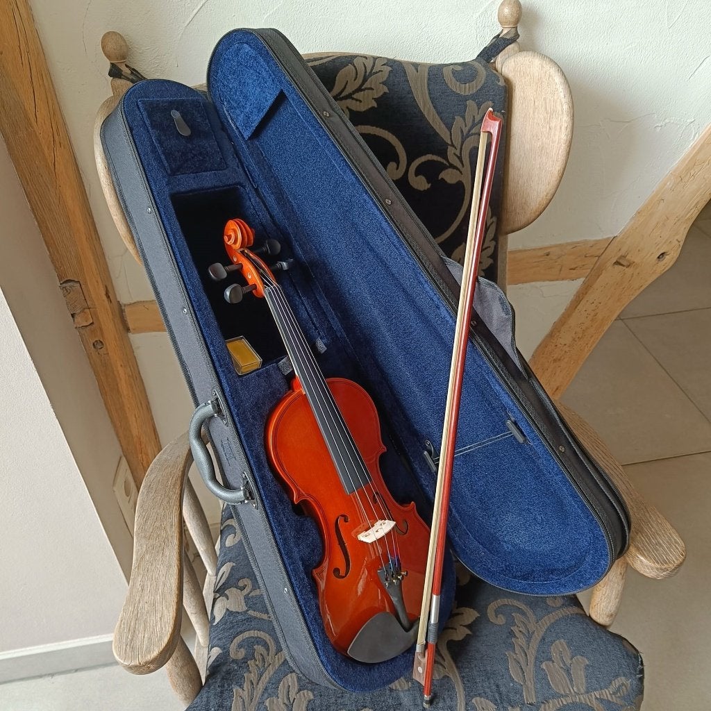 Violon neuf avec étui et archet (toutes tailles), Enlèvement ou Envoi, Neuf, Violon, Avec valise