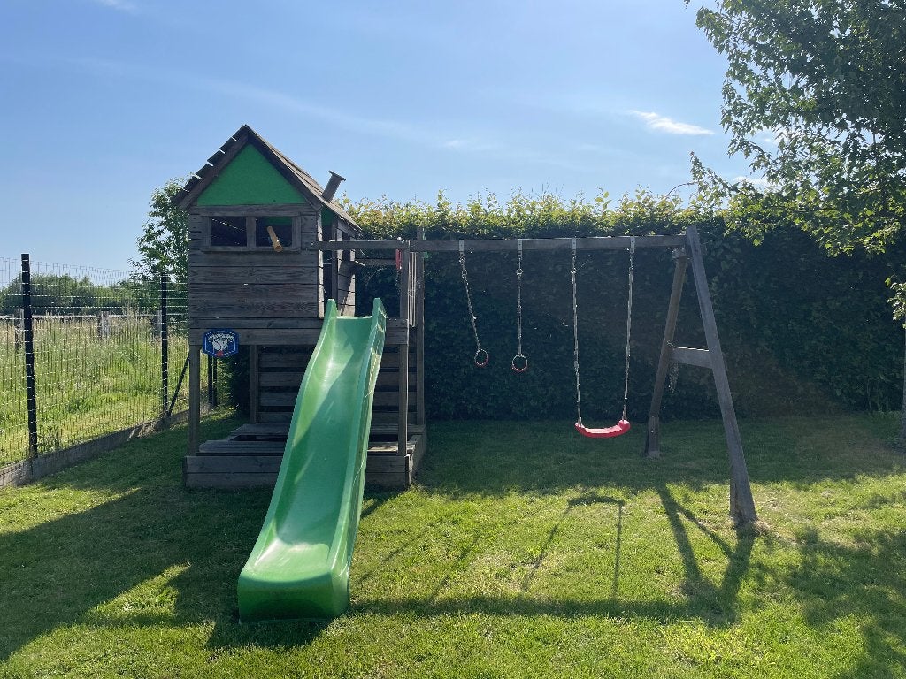 Houten kinderspeeltoestel tuin, Ophalen, Gebruikt